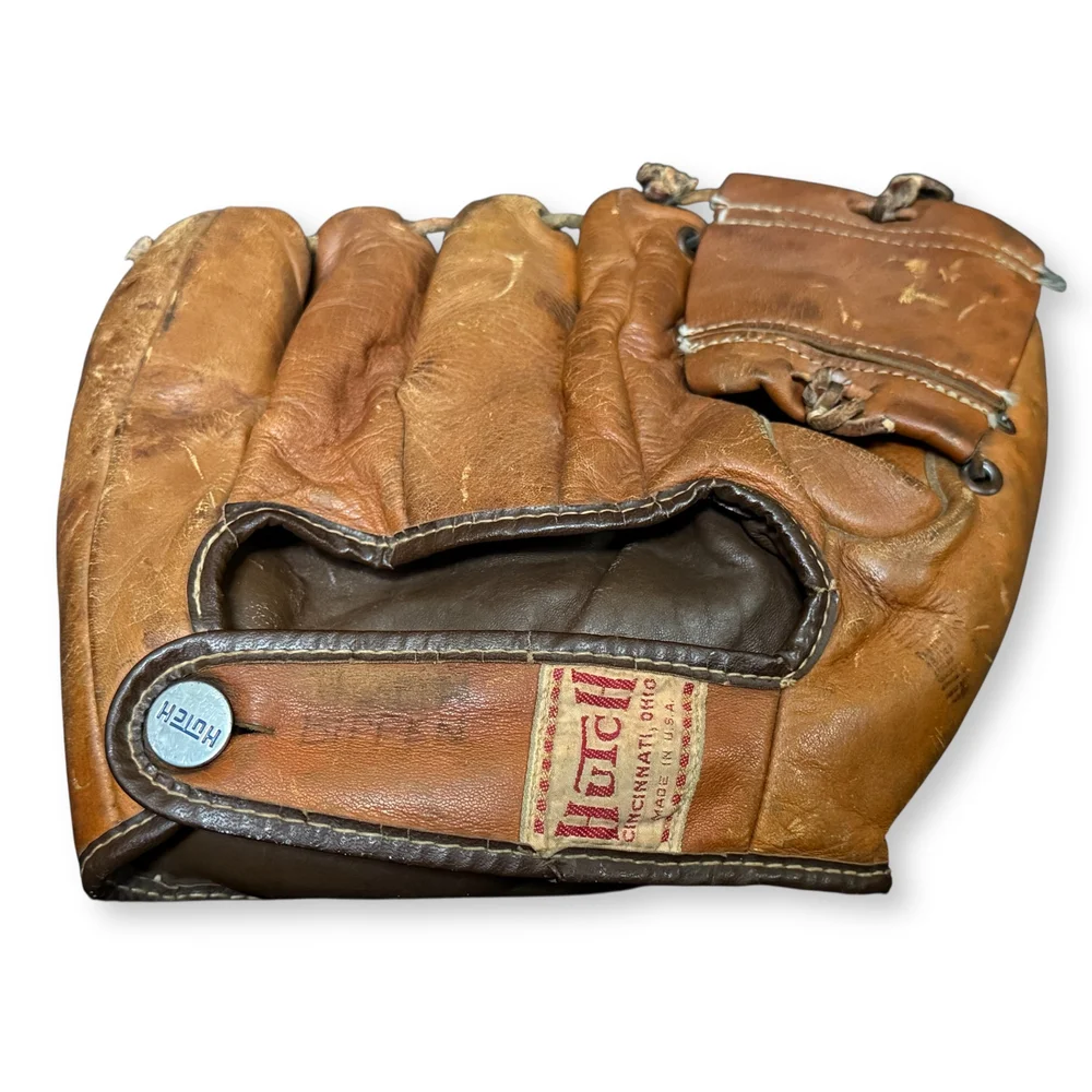 1950s Vintage Hutch Glove and Wilson Ball - Authentic Baseball